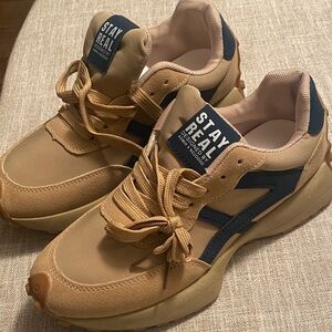 Womens Tan and Black Sneakers
    Brand new, never worn